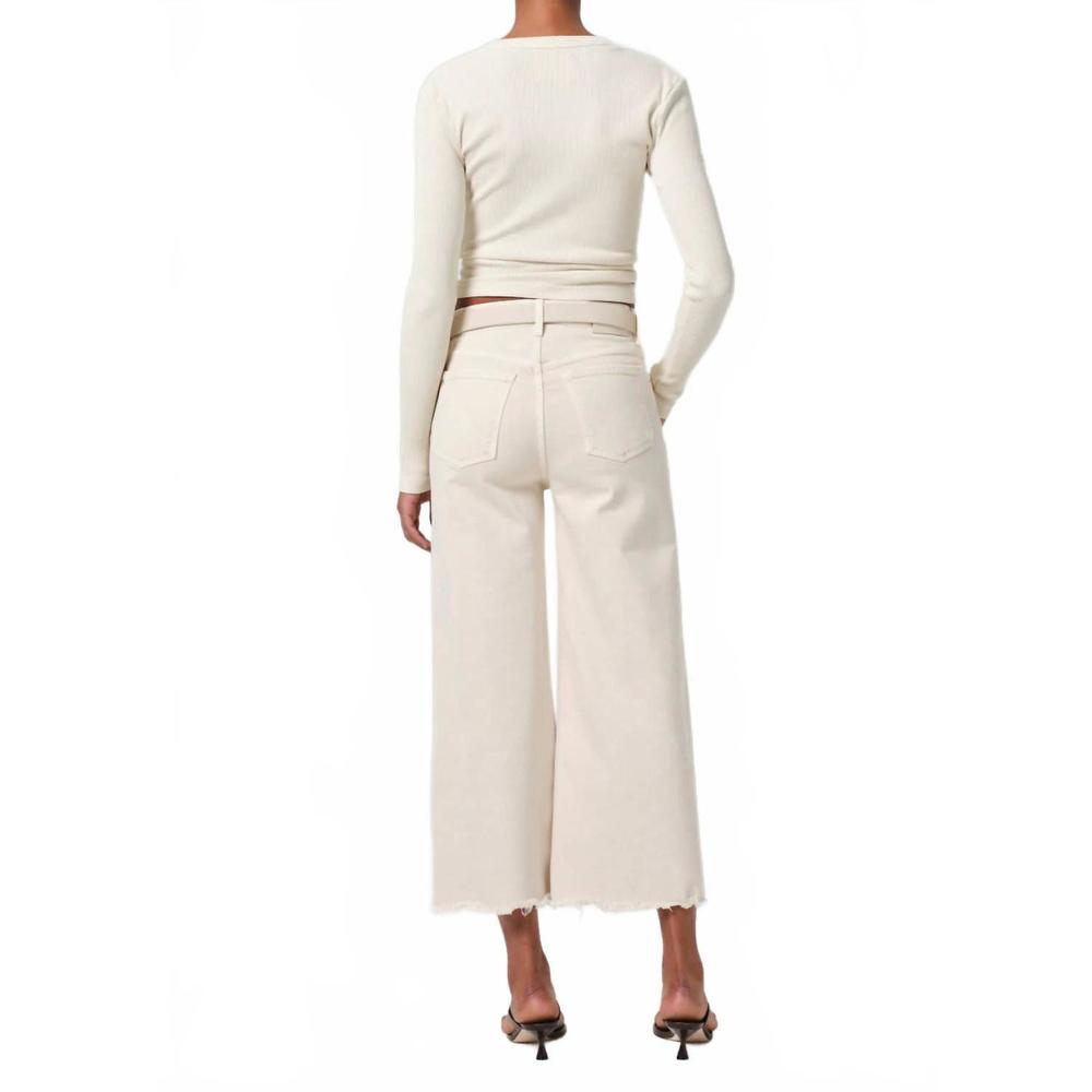 Citizens Of Humanity Cream Wide Leg Jeans NWT - Picture 2 of 5